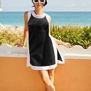 NWOT Viral Two-Piece Black and White Sleeveless Dress